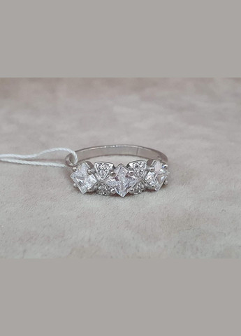 Срібне кільце Німфея з фіанітами. 1404/1Р-CZ AGNI (327416523)