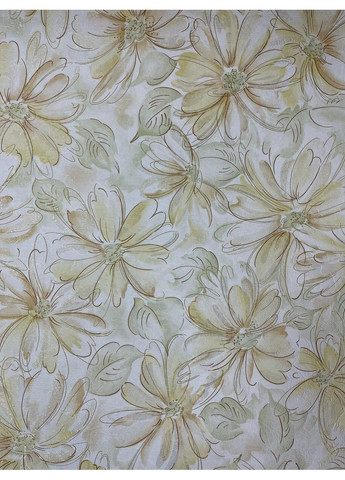 Метровые обои цветы для спальни, гостинной, кухни виниловые на флизелиновой основе 320-05, 10м Слов'янські шпалери (372843979)