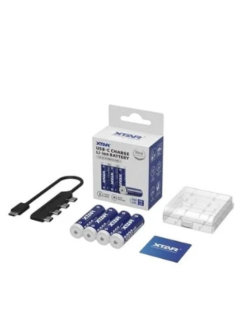 Аккумулятор AA/HR06 Li-ion USB-C 3000 mAh 4 шт. XTAR (400430579)