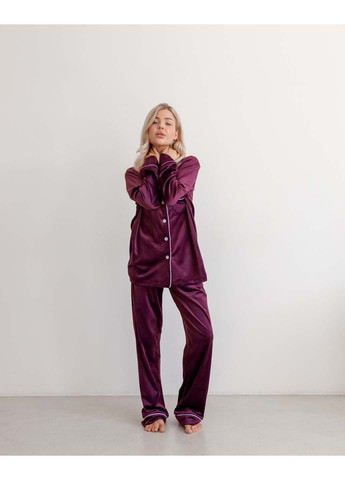 Бордовая пижама Модельєр
