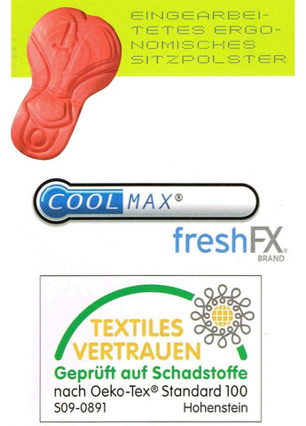 Велошорты с памперсом и карманом для женщины COOMAX freshFX 93425 L Crivit (292253228)