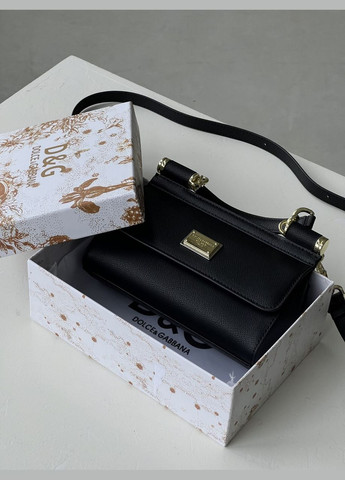 Сумка Дольче Габана Sicily - Premium чорний 19сm No Brand (322394084)