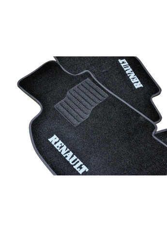 Ворсові килимки в салон для Renault II (2002-2008)/Рено Меган /Чорні, кт-5шт BLCCR1523 Beltex Megane (360619109)