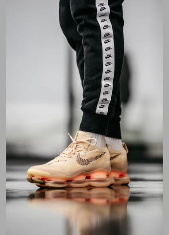 Бежевые демисезонные кроссовки мужские nike air max scorpion fk beige | найк аир макс скорпион фк бежевый No Brand