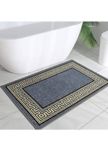Набір ковриків у ванну кімнату Taba 222-2 57х90 та 57х60 см сірий No Brand (364969181)