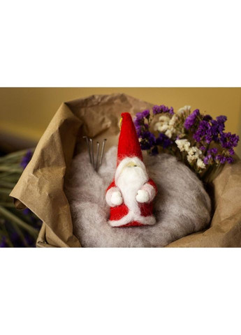 Дитячий набір творчості Валяння «Санта Клаус» ВАЛ-006 натуральна вовна No Brand (330602276)