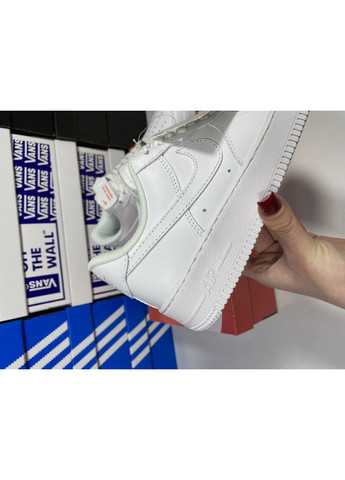 КРОСІВКИ ЖІНОЧІ NIKE AIR FORCE WHITE LUX НАЙК АІР ФОРС 1 ПРЕМІУМ No Brand білі демісезони (368887699)