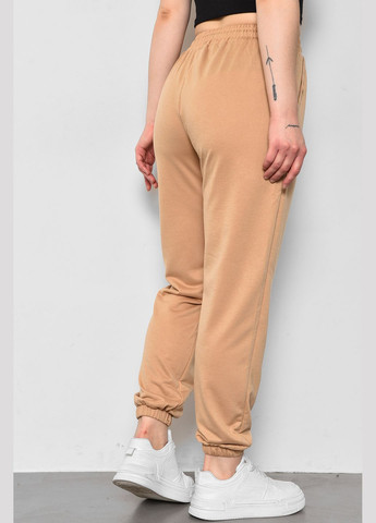 Спортивные штаны женские бежевого цвета Let's Shop (287558858)