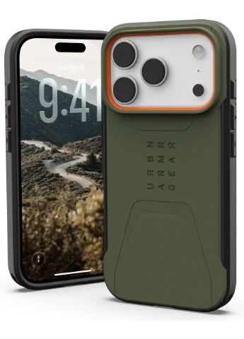 Панель UAG Civilian MagSafe для Apple iPhone 17 Pro Olive/Orange (114545117297) Urban Armor Gear (393949793)