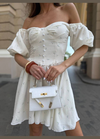 Білий повсякденний сукня DK/DL Мода без кордонів однотонна