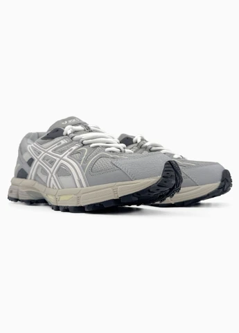 Серые зимние кроссовки зимние мужские asics gel-kahana 8 winter fur gray | асикс гель-кахана 8 серые с мехом No Brand