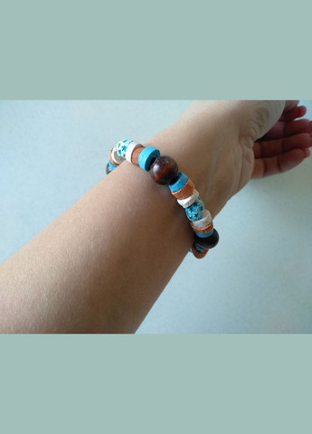 Керамічний браслет ручної роботи на резинці №8 Коти&Ангели (302450816)