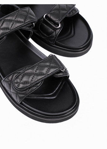 женские сандалии jr665-15 черный кожа Attizzare