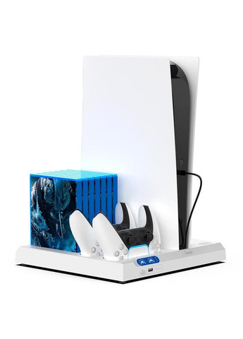Док-станция подставка для консоли и геймпадов для PS5/PS5 Slim PG-P5S028 с охлаждением Ipega (337352156)