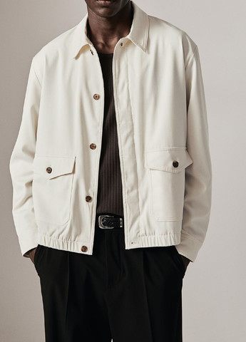 Молочная демисезонная куртка H&M