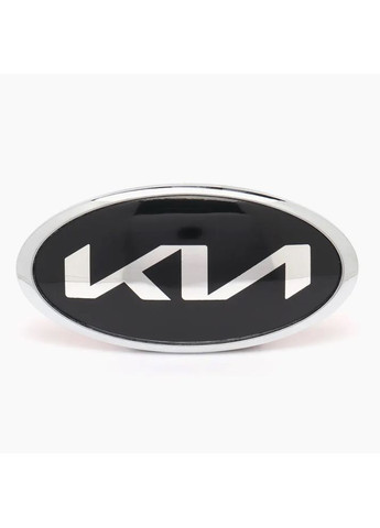 Эмблема New Type (Черная + Хромовый обод) 183х92 мм (скотч + 2 ножки) 863201W250 Kia (369611672)