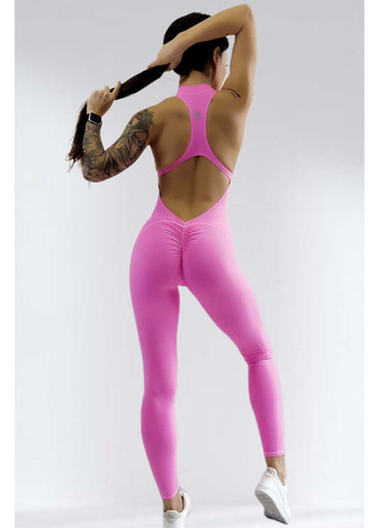 Спортивний комбінезон жіночий для фітнесу LILAFIT рожевий спортивний