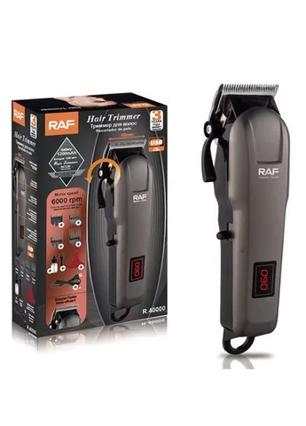 Машинка для стрижки волос RAF R40000 аккумуляторная, USB, с дисплеем No Brand (378371821)