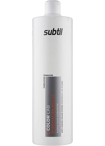 Маска глибокого зволоження - Subtil Color Lab Hydratation Active Deep Hydratation Mask 1000ml (863234-86655) Laboratoire Ducastel Subtil (368629205)