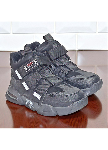 Утеплені демісезонні черевики на флісі хайтопи на липучках для хлопчика Клібі Clibee (360713846)