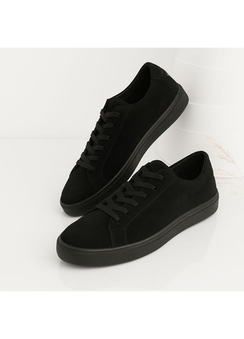 Черные демисезонные мужские кроссовки lux 2214 чёрные замшевые демисезонные Kindzer Lux-2214