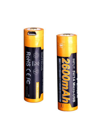 Аккумулятор 18650 (2600 mAh) micro usb зарядка Fenix (353502043)