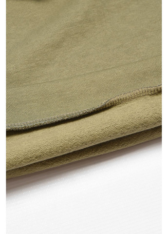 Let's Shop світшот дитячий для хлопчика на флісі кольору хакі малюнок хакі кежуал двунитка