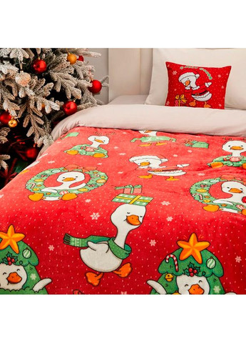 Плед флис Новогодние гусята 150x200 см Love You (369621695)