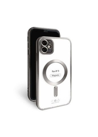 Чехол MagSafe для iPhone матовый серый силикон пластик No Brand 11 (393468083)