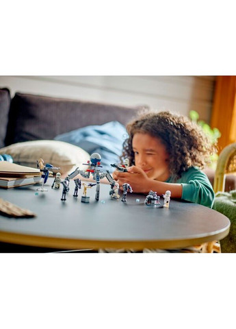 Конструктор Star Wars Клоны-пехотинцы и Боевой дроид. Боевой набор Lego (360408738)