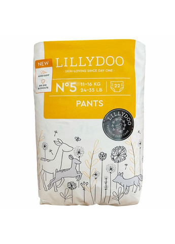 Подгузники-трусики 5 11-16 кг 66 шт (110639542) Lillydoo (369668478)