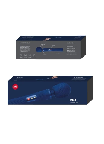 Вибромассажер VIM Vibrating Wand midnight blue, супермощный и легкий, до 6 часов работы 20987 Fun Factory (392052560)