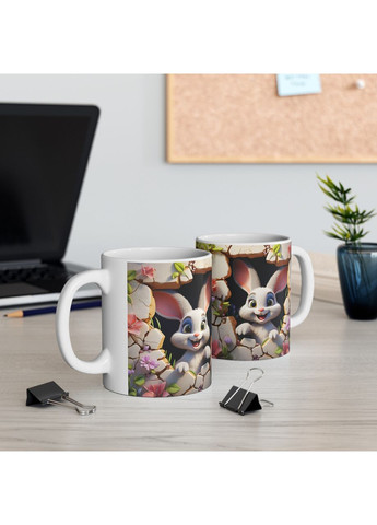 Керамічна чашка з дизайном "Кролик" No Brand (368671454)