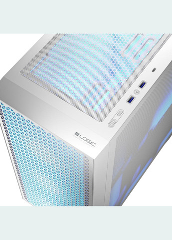 Корпус DART PRO ARGB MIDI WHITE MESH fans 4x120mm без БЖ ATX Logic Concept (330030150)