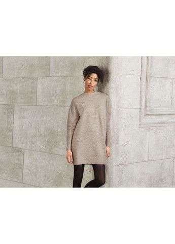 Бежевое повседневный платье вязаная для женщины lycra® 391258 Esmara