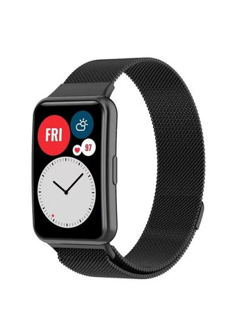 Ремешок для Huawei Watch Fit (совместимый). Цвет: Черный. Ремешок на хуавей вотч фит Huawei tia-b09 / Fit-415 No Brand (370101657)