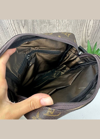 Мужская сумка планшетка на плечо коричневая Eton (313865478)