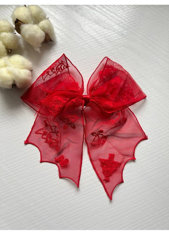 Новорічний -заколка No Brand бант (370664935)