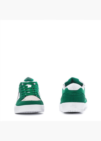 Белые всесезонные кроссовки унисекс sb force 58 white/green dv5477-300 Nike