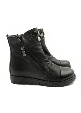 Черные осенние ботинки (р) кожа 0-0-1-252-12 K.Pafi