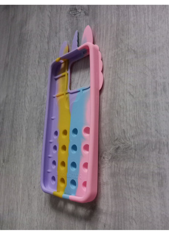 Чехол Pop it для Redmi 10c Единорог Попит антистресс силиконовый детский радужный Xiaomi (360896986)