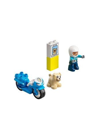 Конструктор DUPLO "Конструктор Полицейский мотоцикл" (10967) цвет разноцветный CB-00203326 Lego (314889944)