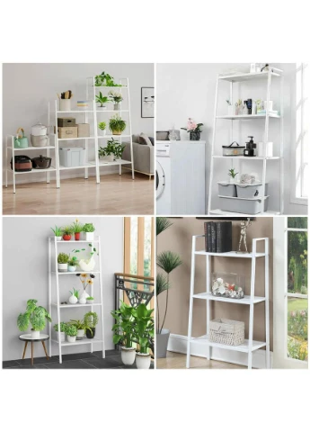Стелажетажерка триярусний з металу білий 60*33*110см SW-00002103 Sticker Wall (304062777)