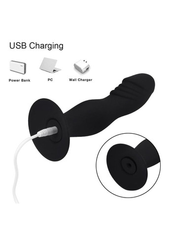 Вибрационный фаллоимитатор для массажа простаты 10 скоростей с пультом ДУ L160*D35 mm YUNMAN (306854891)