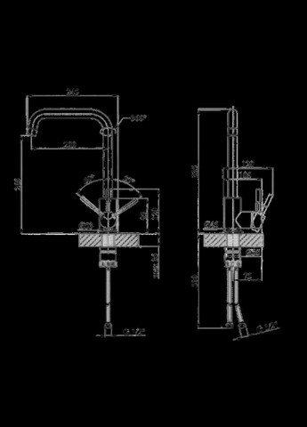 Комплект кухонной мойки KRP Gebürstet - 50х50HM (Измельчитель - 550W) Kroner (337718089)