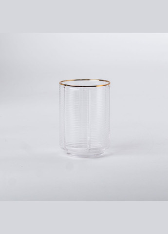 Набор стаканов Stunning низких ребристых 6 штук по 450 мл, прозрачный Yiwu HP-16-11 (303217096)