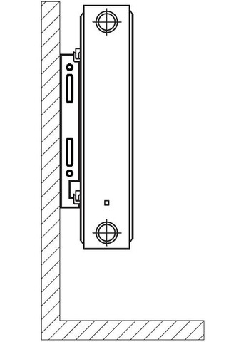 Радіатор сталевий панельний 22 низ/справа 500x700 (без INNER) optimum (299996851)