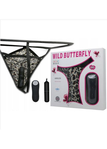 EXCLUSIVE! Вибротрусики ЛЕОПАРД на пульте трусикистринги Wild Butterfly No Brand (301909410)