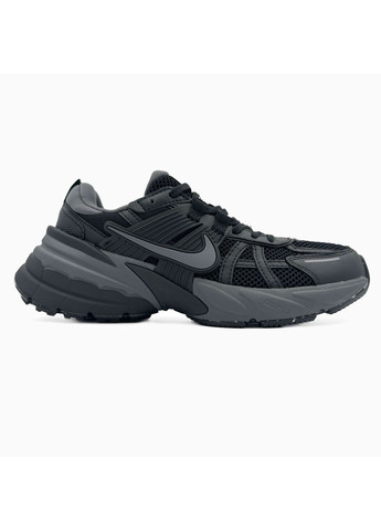 Чорні Осінні кросівки чоловічі nike v2k runtekk black найк в2к рантекк No Brand