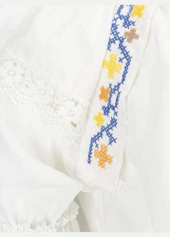 Белая вышиванка рубашка с принтом женская 5544 белый (2000990591135a) shop (2000990591135) ES-Q полиэстер, хлопок (315966288)